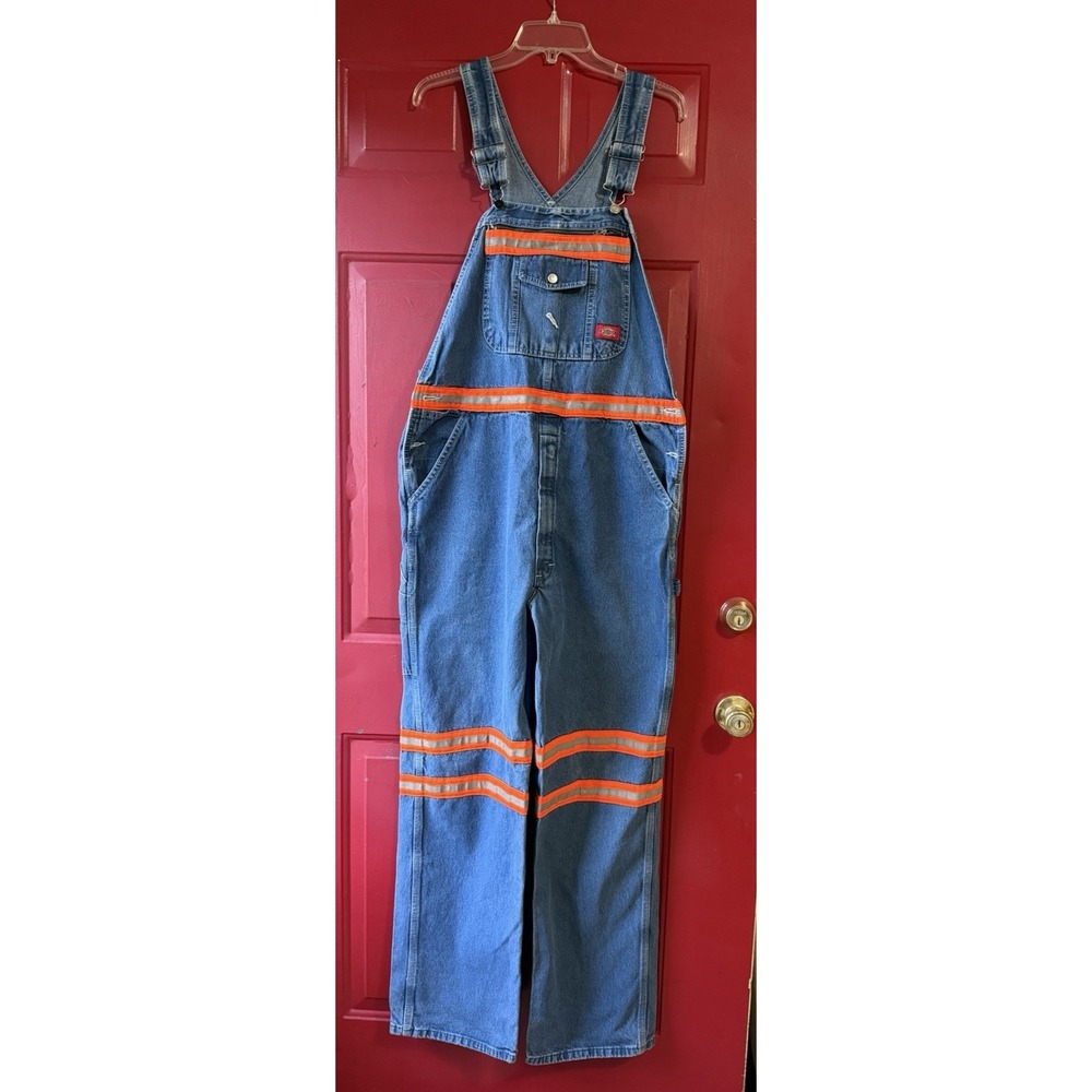 Dickies Reflective Overalls 38x32 - Very Good Condition